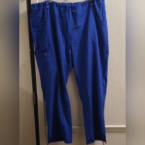 Blue Petite Scrub Pants